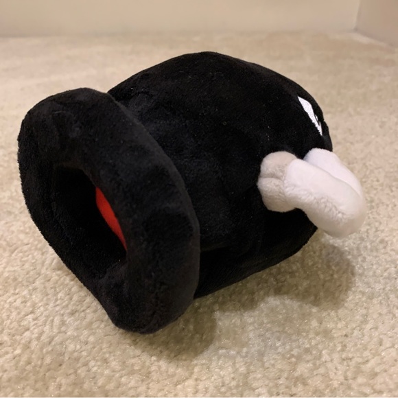 Nintendo Super Mario Bros Black Bullet Bill 6" Plush Stuffed Toy Figure 2017 - Picture 13 of 13